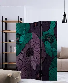 Paraván Flowerbed Dekorhome