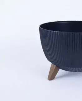 Kinekus Kvetináč plastový priemer, 330mm, ROMA JUMPER, čierny