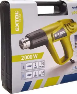 EXTOL CRAFT Teplovzdušná pištoľ, príkon 2000 W, kufrík
