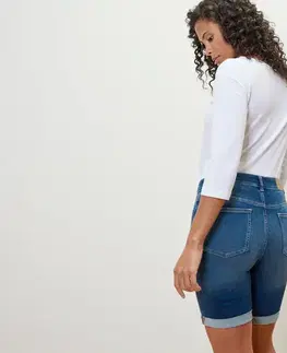 Džínsové bermudy – strih »Lea«, modrý denim