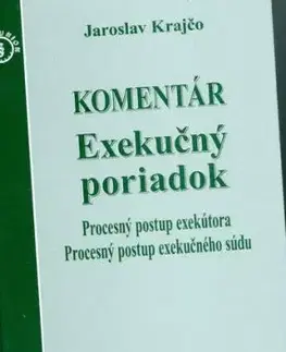 Exekučný poriadok - Jaroslav Krajčo