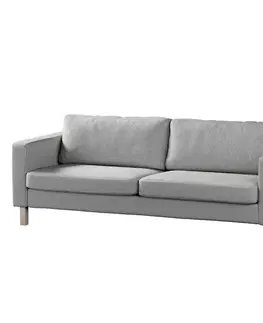 Dekoria Poťah na sedačku Karlstad (rozkladací, 3-miestny, krátky), čierna a béžová, 224 x 89 x 64 cm, Living 2, 162-24