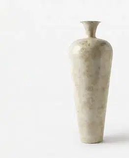 DELIFE Váza Marvella B27 x T27 x V78 cm kov alabaster zlatá ručne vyrobená