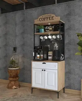 Skriňa Jehy Walnut and White