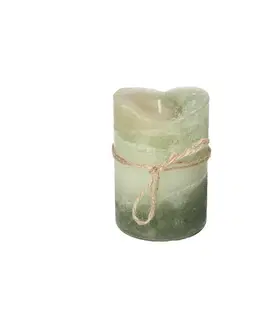 Dekoria Sviečka Dorotea 10 cm olive, 7 x 10 cm