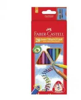 Pastelky Faber-Castell Junior Triangular 20 ks + strúhadlo