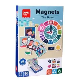 APLI Krabička s magnetmi -Hodiny - APLI