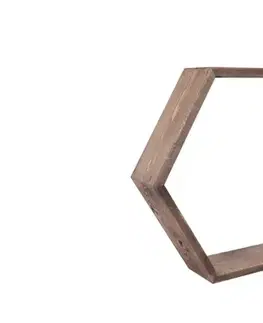 Nástenná polica Hex001