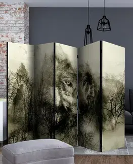 Paraván Mountain Predator (Beige) Dekorhome
