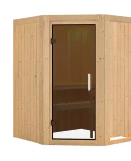 Interiérová fínska sauna 151 x 151 cm Dekorhome