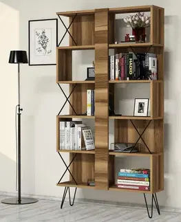 Knižnica Extra Walnut