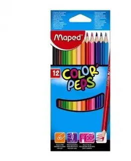 Farebné ceruzky trojboké MAPED Color' Peps 12 ks, BL - Maped