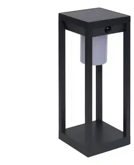 Hesperide - solárna LED lucerna PIKY LED/3,7V 2600 mAh 40 cm IP65 antracit 211214A