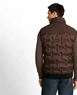 Ľahká hybridná prešívaná bunda Tom Tailor, java dark brown