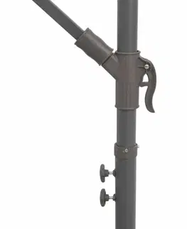 Konzolový slnečník s LED svetlami Ø 300 cm
