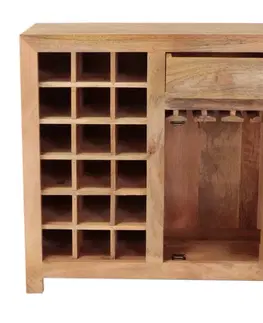 Barová skriňa Hina 90x90x45 z mangového dreva