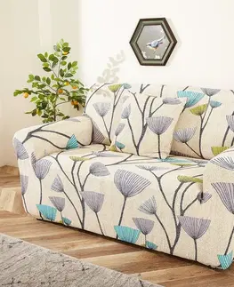 4Home Napínací poťah na dvojkreslo Nature, 145 - 185 cm