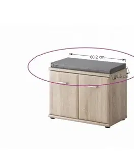 KONDELA Mario 2 New Typ F podsedák k botníku hnedá