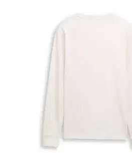 Základné tričko s dlhým rukávom Tom Tailor, Gardenia White