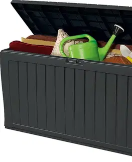 Plastový úložný box 270 L (antracit)