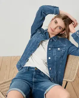 Džínsové bermudy – strih »Lea«, modrý denim