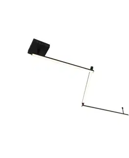 Stropné svietidlo čierne 150,8 cm vrátane LED 3-stupňové stmievateľné nastaviteľné - Annuschka