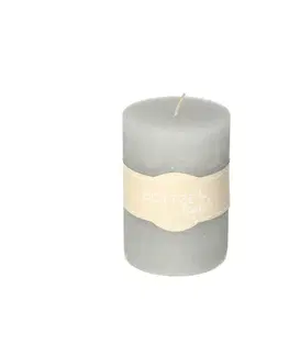Dekoria Sviečka Lea 10cm light grey, 7 x 10 cm