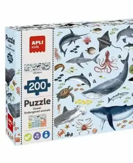 APLI Puzzle Ohrozené druhy zvierat z oceánu 200 dielikov