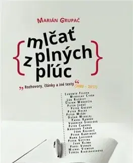 Mlčať z plných pľúc - Marián Grupač