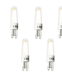 Sada 5 ks G9 LED žiarovka 2,5W 240lm 2300K