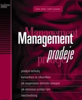 Management prodeje - David Jobber, Lancaster Geoff
