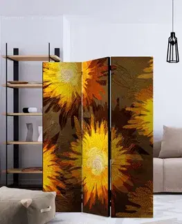 Paraván Sunflower dance Dekorhome