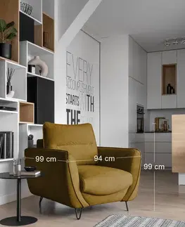 NABBI Salma 1F kreslo horčicová
