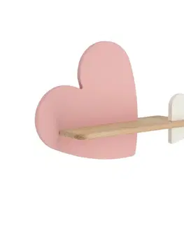 LED nástenná lampa 5W HEART 4000K IQ KIDS RUŽOVÁ