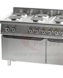 STALGAST Elektricky sporák s rúrou GN1/1 STALGAST, 6 horákov