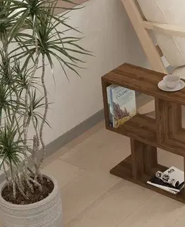 Príručný stolík / Odkladací stolík Zet - Walnut