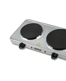 G3Ferrari G10122 - Dvojplatničkový elektrický varič 2500W/230V nerezové prevedenie G10122