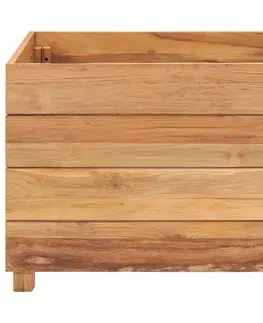Záhradný kvetináč teakové drevo Dekorhome