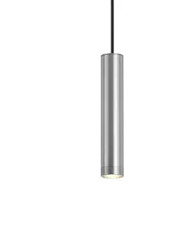 Dizajnové závesné svietidlo Gunmetal GU10 50mm IP44 - Tuba