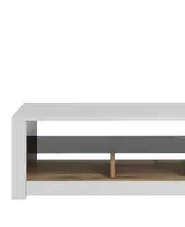 Konferenčný stolík Aydos - White, Oak