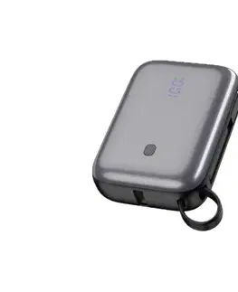  Powerbanka 10000 mAh 20W Power Delivery so vstavaným USB-C káblom 1m čierna PMPB1020C