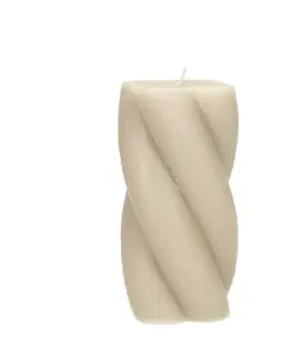 Dekoria Sviečka Camila 14cm beige, 7 x 14 cm