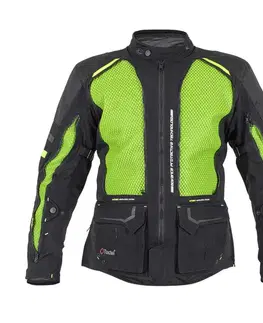 W-TEC Aircross bunda čierna-fluo žltá - 3XL