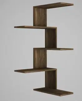 Nástenná polica Caniko - Walnut