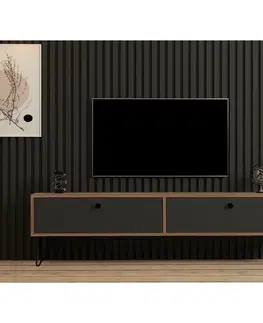 Televízny stolík Side Atlantic Pine and Black