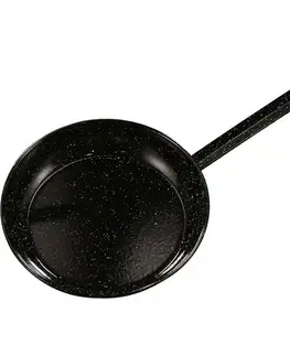  LA IDEAL - Plytká panvica zo smaltovanej uhlíkovej ocele s rukoväťou - Ø 24 cm