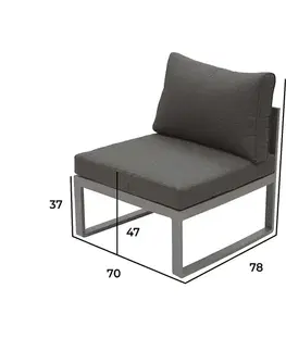 DEOKORK Hliníkový stredový diel TITANIUM