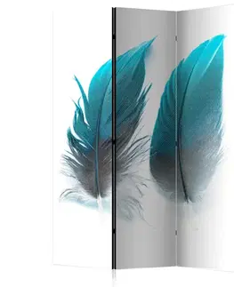 Paraván Blue Feathers Dekorhome