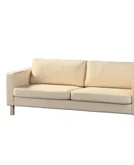 Dekoria Poťah na sedačku Karlstad (rozkladací, 3-miestny, krátky), ecru, 224 x 89 x 64 cm, Living, 105-61