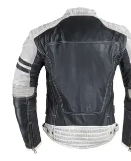 W-TEC Esbiker čierna s béžovými pruhmi - M
